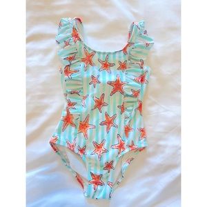 Girl size XS 4/5 Cat & Jack starfish bathing suit